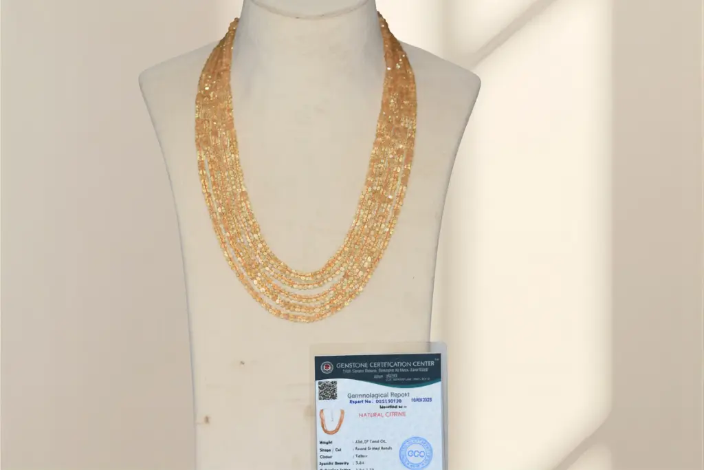 AAA Certified Natural Citrine Faceted (Layer 5)